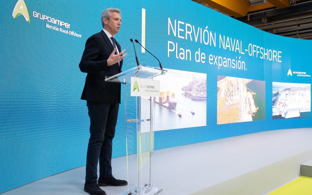 Rueda destaca el potencial de Galicia como centro industrial y logístico del sector emergente de la eólica marina