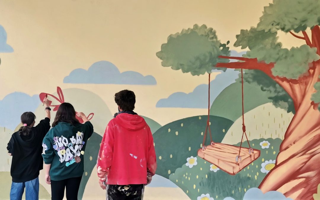 Afundación retoma su proyecto escolar, cultural y de sostenibilidad «Plantando árboles con pinceles»