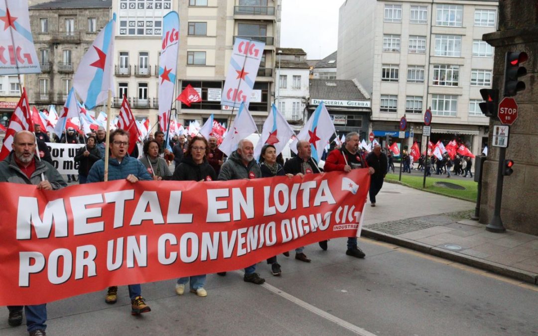 Delegados de CIG-Industria reclaman salarios dignos y convenios en Lugo
