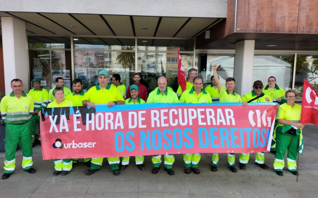 La plantilla de Urbaser Burela mantiene el calendario de movilizaciones ante la falta de avances en la negociación
