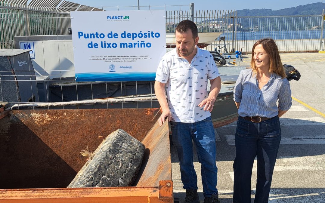 Afundación instala en Ferrol un contenedor para la recogida de residuos marinos en el puerto