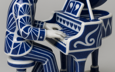 James Rhodes apoya la artesanía gallega adquiriendo piezas de Sargadelos